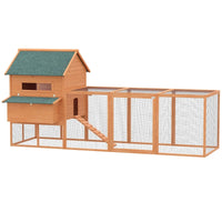 137" Chicken Coop Wooden Large House       