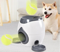 Revolutionary Smart Dog & Cat Feeder Dispenser & Tennis Ball Toy Launcher Combo