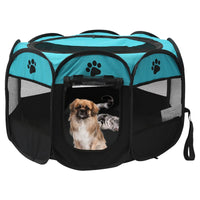 Portable Pet Playpen: Foldable Tent for Dogs and Cats - Indoor/Outdoor Safe Enclosure