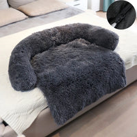 Luxurious Plush Pet Dog Sofa Bed: Cozy & Washable for Large Dogs