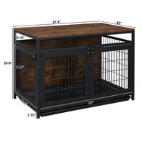 Luxurious 37.4" Furniture Dog Cage