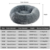 Cozy Round Plush Pet Bed for Dogs and Cats - Perfect for Winter!