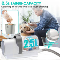 Dog & Cat Grooming Kit & Vacuum         - Low Noise 11Kpa Suction, 5-in-1 Groomer for Dogs & Cats with 2.5L Dustbin