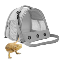 "Ultimate Portable Travel Carrier for Small Pets - Guinea Pig, Hamster, Bearded Dragon & Birds - Clear View Design for Outdoor & Vet Trips!"