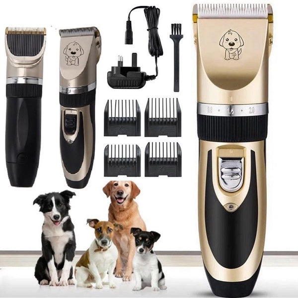 "Whisper-Quiet Cordless Pet Kit Grooming – Professional Electric Hair Clipper & Trimmer for Cats & Dogs"