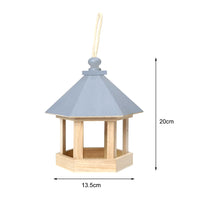 Charming Wooden Birdhouse & Feeder for Outdoor Garden Decor  