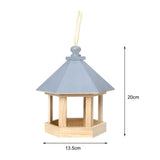 Charming Wooden Birdhouse & Feeder for Outdoor Garden Decor  