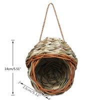 14Styles Birds Nest Bird Cage Natural Grass Egg Cage Bird House Outdoor Decorative Weaved Hanging Parrot Nest Houses Pet Bedroom