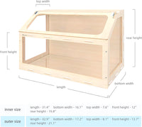 Spacious Hamster Cage with Easy-Access Oblique Opening Door       