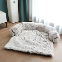 Luxurious Plush Pet Dog Sofa Bed: Cozy & Washable for Large Dogs