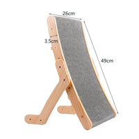 Wooden Frame Cat Scratcher Board with 3-in-1 Design for Cats