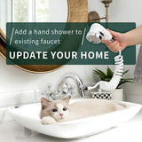 "Ultimate 3-in-1 Sink Faucet Sprayer: Perfect for Dog Bathing & Versatile Kitchen, Laundry, and Bathroom Use!"