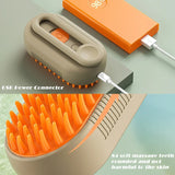 Cat & Small Dog Grooming Brush. with electric Steam Cleaner.     , Massage Spray, and Hair Removal Comb for Cats and Dogs