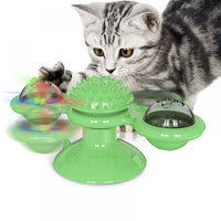 Interactive Cat Toy Turntable with Chew Options for Indoor Cats