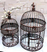 Elegant Iron Bird Cage for Weddings and Floral Arrangements 