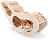 Cozy Climbing Hamster House with Secret Peep Tunnel - Perfect for Hamsters, Gerbils, Mice & Small Pets!