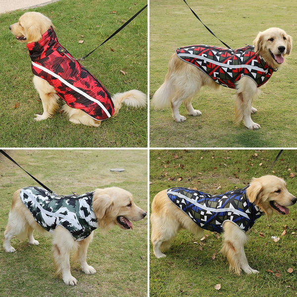 "Premium Waterproof Dog Jacket – Reflective & Warm Winter Coat for Large Breeds - Perfect for Labradors, Pugs, & More!"