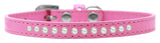 Pet Fashion Collar with One Row Pearl Rimsets