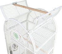 Luxury Parrot Palace: Elegant Small Cage for Parakeets, Canaries, Cockatiels, and Lorikeets