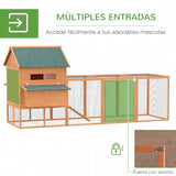 137" Chicken Coop Wooden Large House       