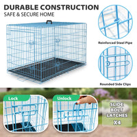 30 Inch Foldable Large Dog Crate for Large Dogs.        