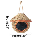 14Styles Birds Nest Bird Cage Natural Grass Egg Cage Bird House Outdoor Decorative Weaved Hanging Parrot Nest Houses Pet Bedroom