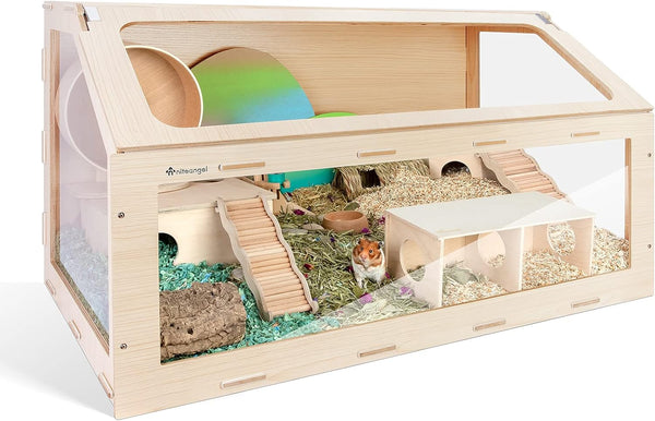 Spacious Vista Hamster Cage with Stylish Oblique Door 