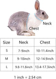 Adjustable Rabbit Vest Harness and Leash Set in Formal Suit Style for Small Animals - Size Small