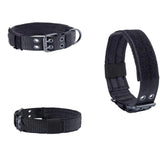 Tactical Heavy Duty Nylon Large Dog Collar with Metal Buckle - 2" Wide