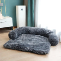 Luxurious Plush Pet Dog Sofa Bed: Cozy & Washable for Large Dogs