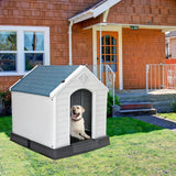 "Cozy Water-Resistant Dog House for Small to Medium Outdoor Pets"