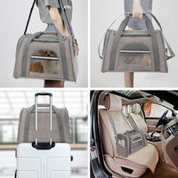 Small Pet Travel Carrier - Airline Approved, Collapsible, Soft-Sided - Ideal for Cats and Small Dogs