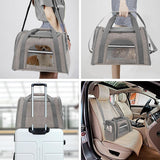 Small Pet Travel Carrier - Airline Approved, Collapsible, Soft-Sided - Ideal for Cats and Small Dogs