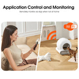 Automatic Self-Cleaning Litter Box with App Control and Safety Features