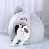 Cozy Cat Bed Tent House: Soft & Warm Washable Nest for Small Pets