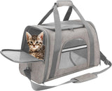 Small Pet Travel Carrier - Airline Approved, Collapsible, Soft-Sided - Ideal for Cats and Small Dogs