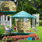 Deluxe Automatic Outdoor Bird Feeder - Hanging Wild Bird Seed Dispenser for Your Garden