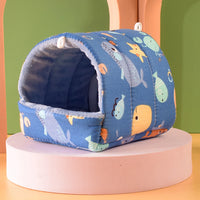 Cozy Cartoon Guinea Pig, Hamster or Rabbit Bed Cave - Soft, Skin-Friendly Hideout for Small Animals 