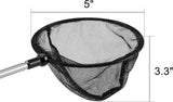 Professional title: "Extendable Telescopic Aquarium Fish Net with Fine Mesh for Fish Tank"