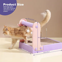 5-in-1 Reversible Cat Scratcher Cardboard Toy and Furniture Protector