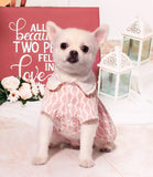 "Adorable Valentine's Day Dog Sweater Dress - Soft & Stylish Outfit for Small to Medium Girls (Pink, XS)"