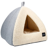 Cozy Cat Cave Bed with Removable Pillow - Outdoor Tent 