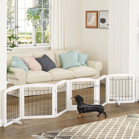 "Stylish Extra Wide Dog Gate with Walk-Through Door - Keep Your Pet Safe!"