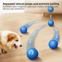 "Automatic Smart Jumping & Rolling Ball - Interactive Gravity Sensor Toy for Dogs and Cats"