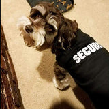 Stylish Black Cotton Security Dog & Cat Shirt - Summer T-Shirt for Dog & Cat 