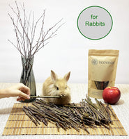 100% Natural Apple Sticks Chew Toys for Rabbits, Hamster & Small Animals - 120g