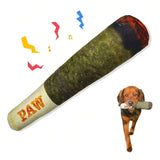 Cigar Design Plush Squeaky Interactive Dog Toy - Fun Chew Toy for Small to Medium Dogs!