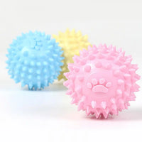 Small Rubber Fetch Balls for Dogs in Cute Colors - TPR Puppy Toys for Teething and Chew Time