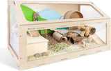 Spacious Vista Hamster Cage with Stylish Oblique Door 