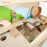 Spacious Vista Hamster Cage with Stylish Oblique Door 